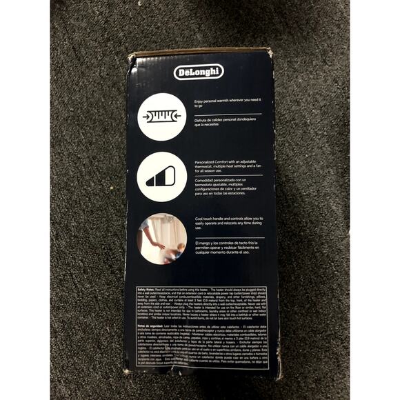 New DeLonghi Ceramic Heater HFX30C15 Italy Space Heater - Picture 5 of 5